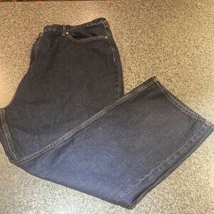 Wrangler dark wash 5 pocket denim jeans 48x29